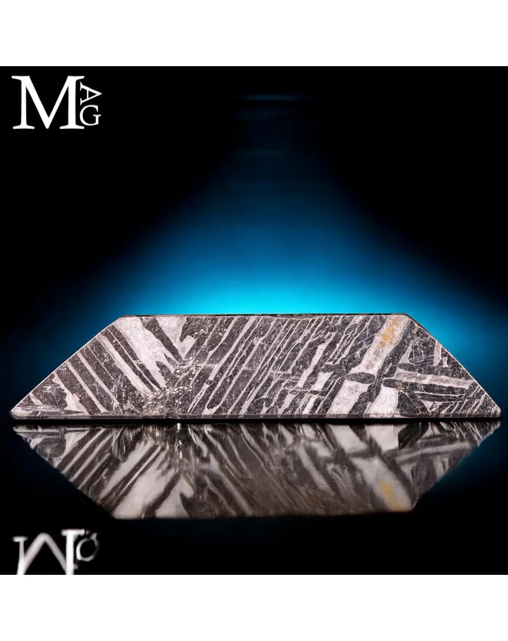Meteorite Aletai – Frammento con figure di Widmanstätten.