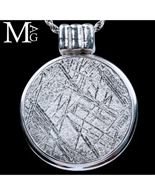 Ciondolo in meteorite Muonionalusta con motivo Wid...