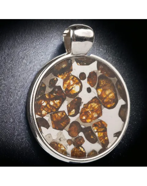 Ciondolo in Argento con Meteorite Seymchan