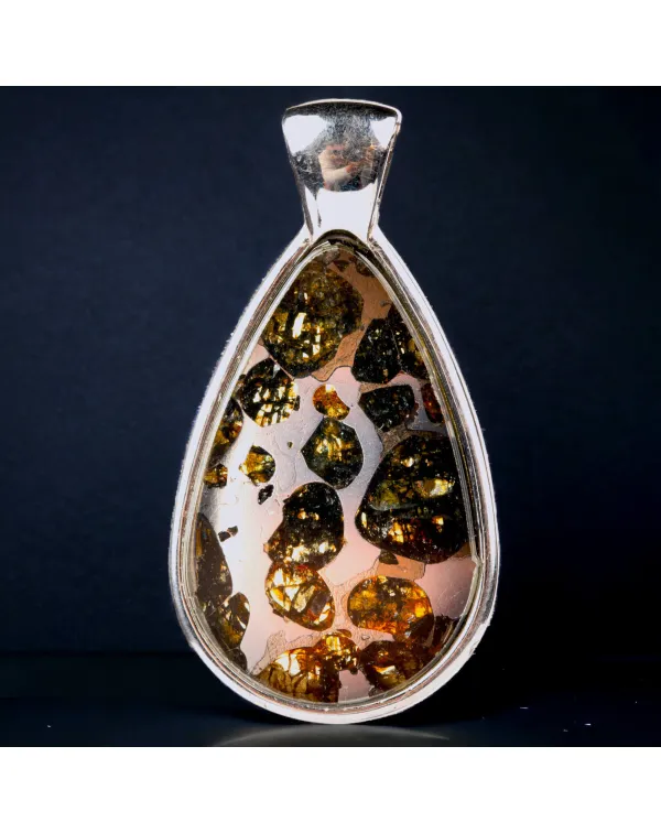 Ciondolo in Argento con Meteorite Seymchan.