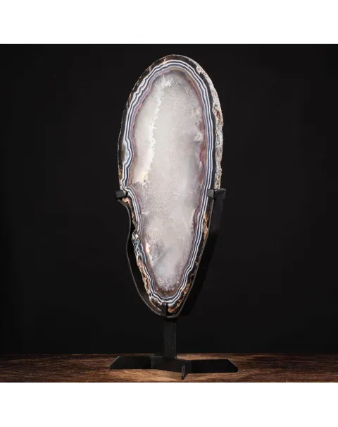 Grande Fetta di Agata - Cristalli Decorativi