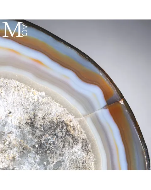 Geode di Agata sezionato e lucidato – Jewelry Box naturale