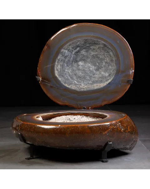 Bellissimo Geode Agata Sezionata " Jewelery Box"