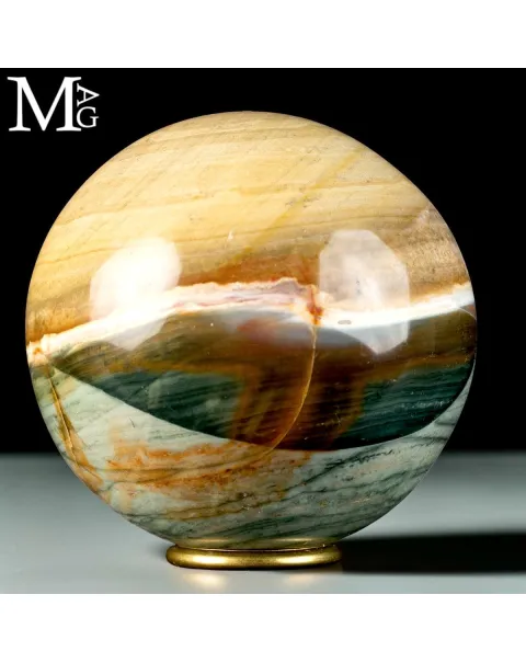 Sfera in Agata Policromo con occhio