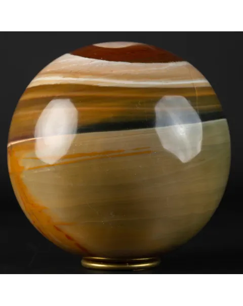 Sfera in Agata Policromo con occhio