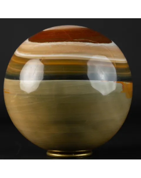 Sfera in Agata Policromo con occhio