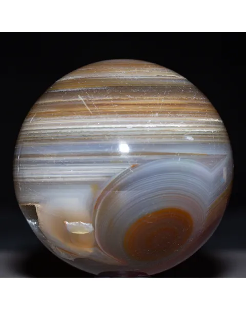 Sfera in Agata Naturale - Striata.