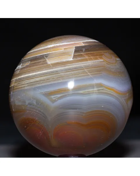 Sfera in Agata Naturale - Striata.