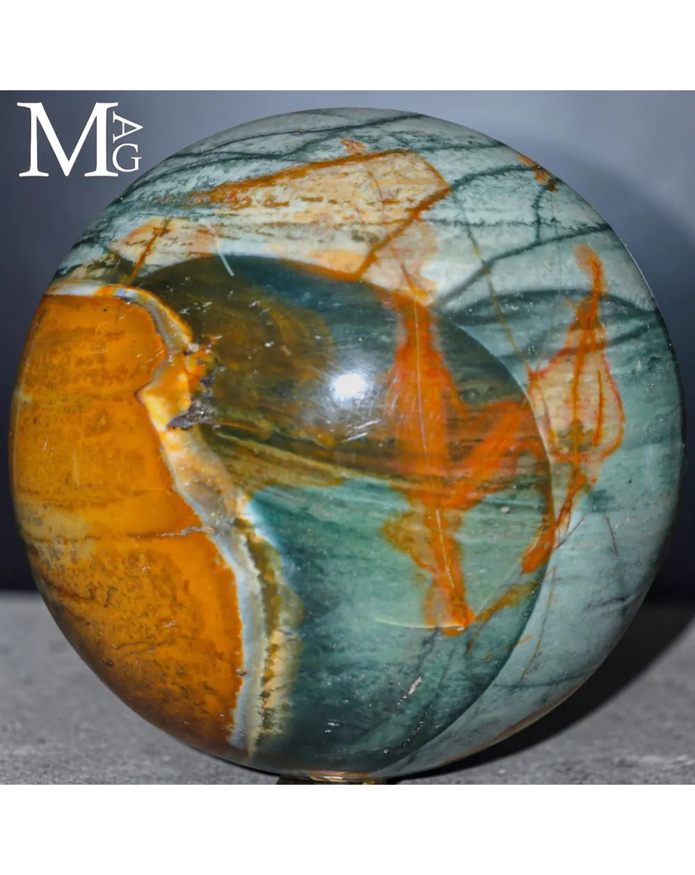 Sfera in Diaspro Policromo Agatizzato