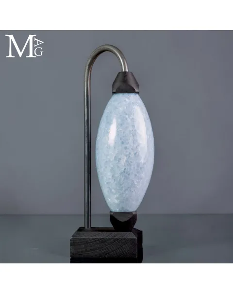 Shiva Lingam in Calcite Blue – Elemento di Design