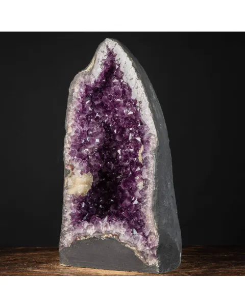 Geode di  Ametista - Grotta di cristalli Viola con Calcite