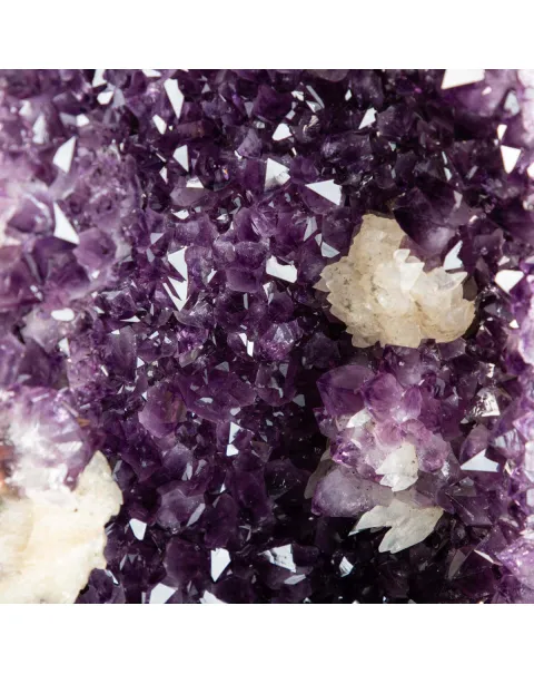 Geode di  Ametista - Grotta di cristalli Viola con Calcite