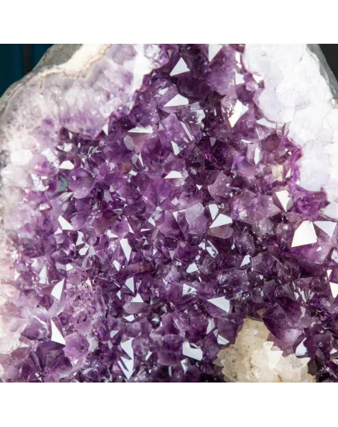 Geode di  Ametista - Grotta di cristalli Viola con Calcite