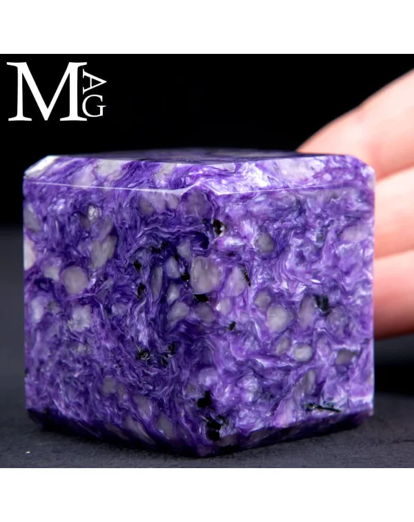 Cubo in Charoite di Prima Scelta – Russia