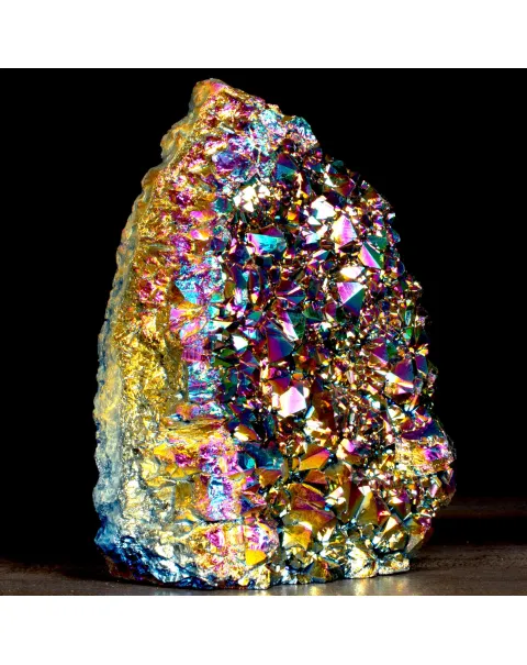 Drusa di Ametista Electroplated – Colori Iridescenti.