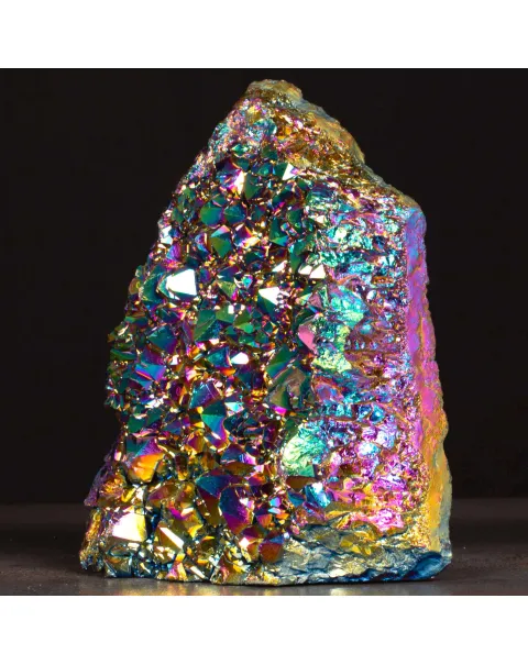 Drusa di Ametista Electroplated – Colori Iridescenti.
