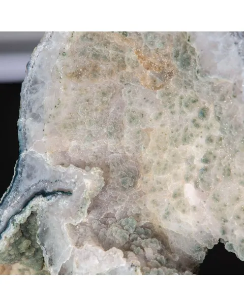 Spettacolare  Geode di Calcedonio verde