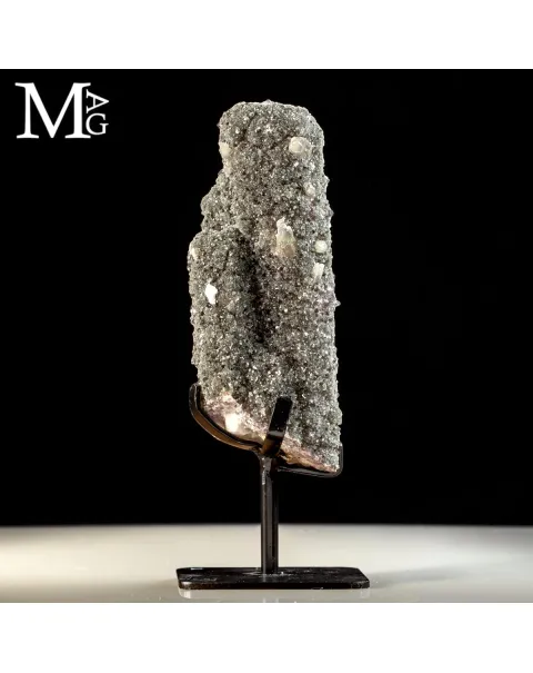 Ametista Stalattitica – Rara Microcristallizzazione Grigio-Verde