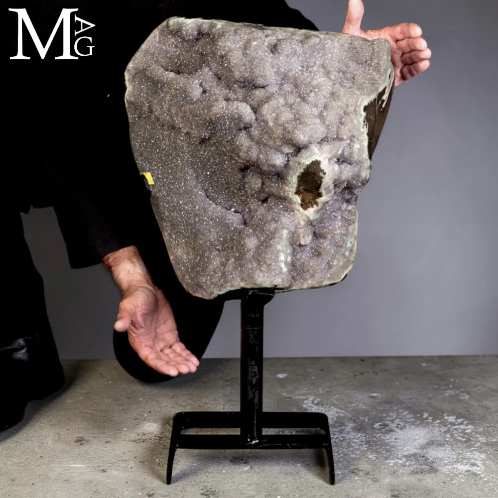 Grande Geode di Ametista Grigia