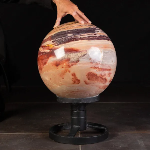 Spettacolare Grande Sfera di Ametista Rosa