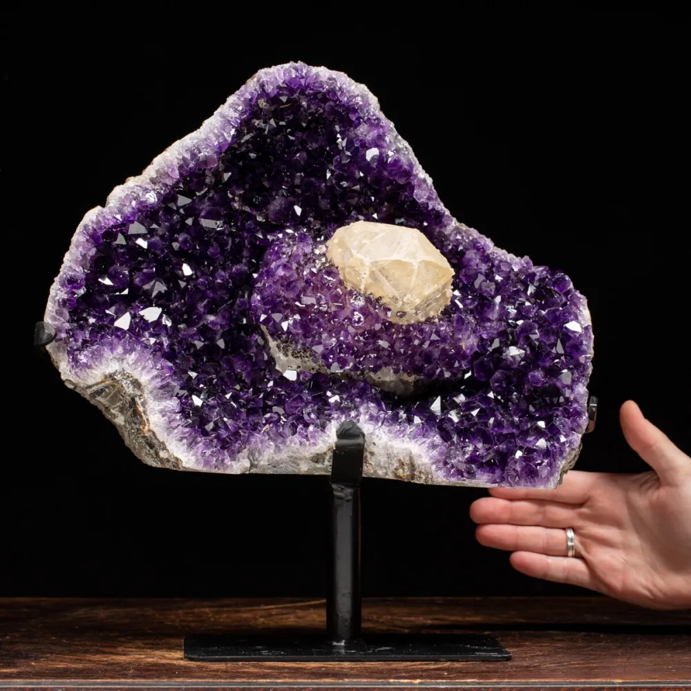 Geode Ametista con Calcite