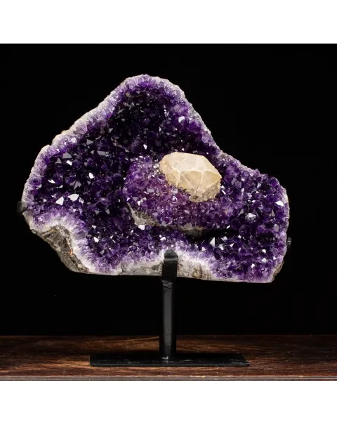 Geode Ametista con Calcite
