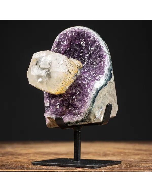 Geode Ametista con Calcite