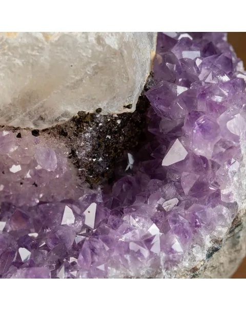 Geode Ametista con Calcite