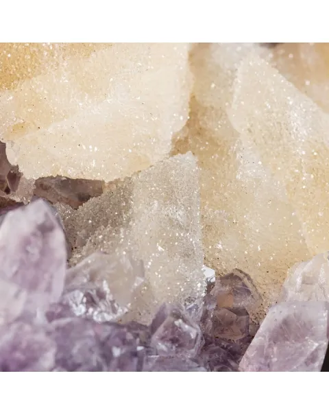 Geode Ametista con Calcite