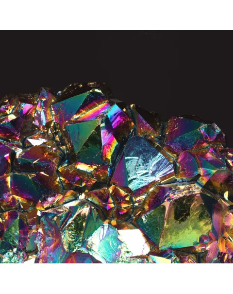 Drusa di Cristalli Electroplating – Titanio Arcobaleno.