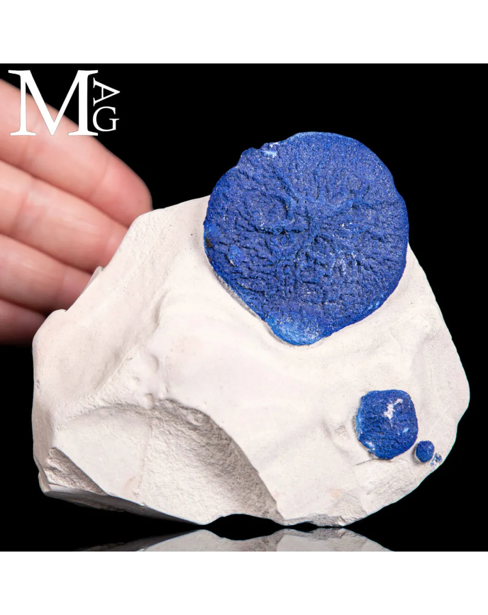 Azzurrite Sun su matrice di Caolinite – Australia