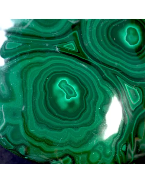 Malachite Lucidata con Striature Concentriche.