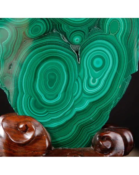 Coppia di lastre in Malachite di prima scelta.