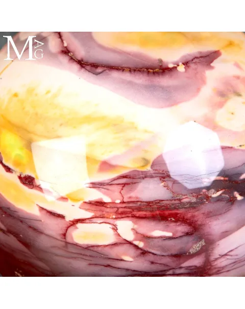 Grande Sfera in Mookaite Australiana Naturale – Diaspro Multicolore.