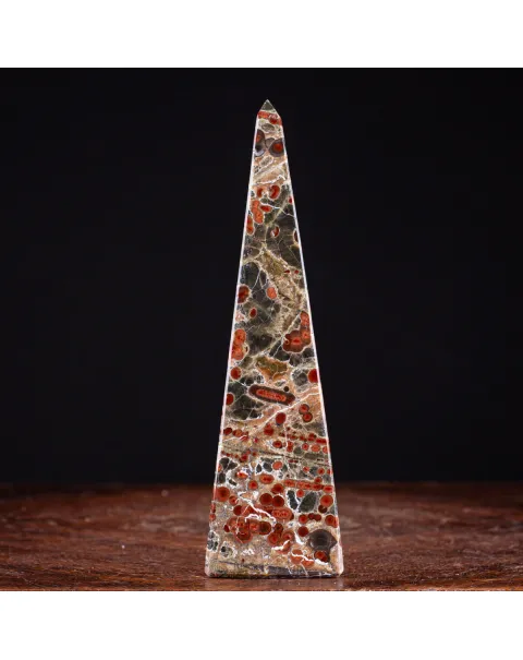 Raro Obelisco in Ossidiana Peanut.