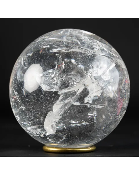 Sfera di cristallo di quarzo trasparente Qualità EXTRA.