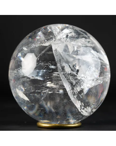 Sfera di cristallo di quarzo trasparente Qualità EXTRA.