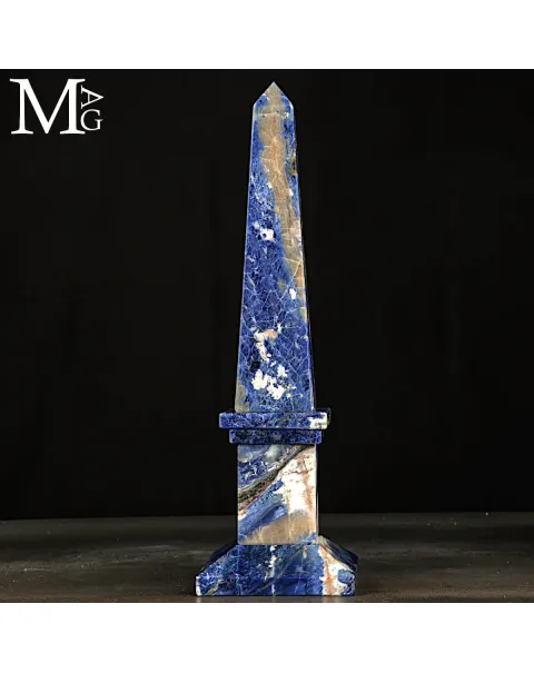 Obelisco in Sodalite Naturale