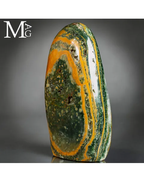 Ocean Jasper – Con Ocellature e Stratificazioni.