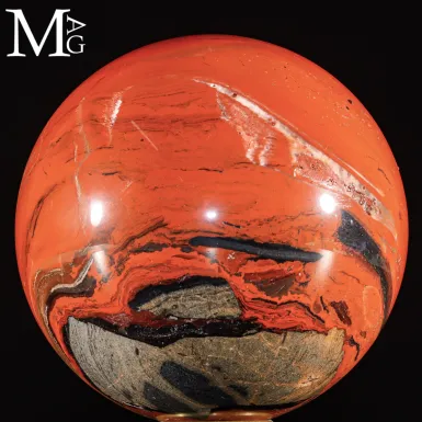 Diaspro Rosso del Madagascar – Sfera Lucidata.