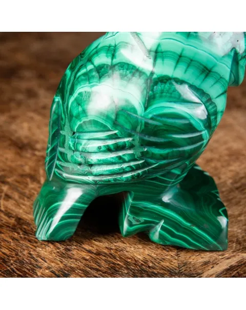 Statua Gufo in Malachite