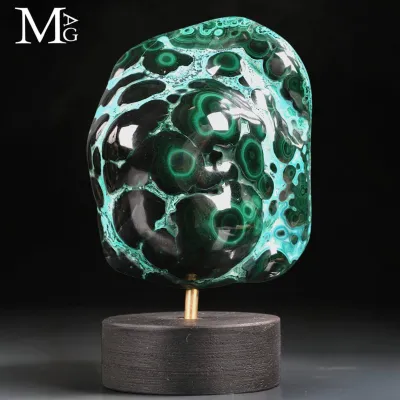 Malachite e Crisocolla – Botroidale con Ocellature.