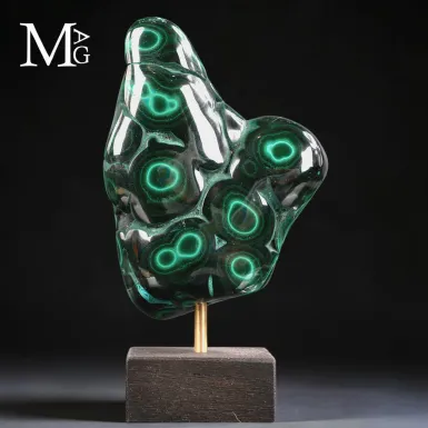Malachite e Crisocolla del Congo – Scultura Natura...