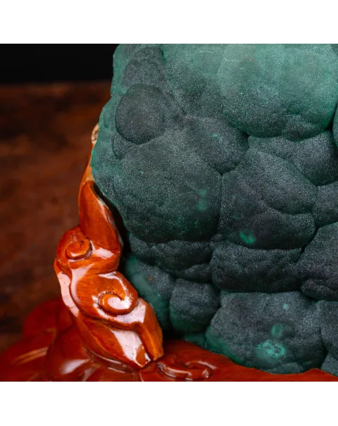 Elegante Malachite Botroidale dalla Shilu Mine.