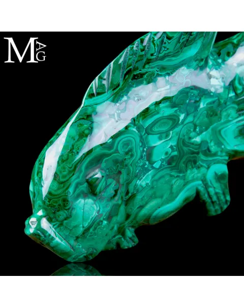 Scultura in Malachite – Pesce Tropicale.