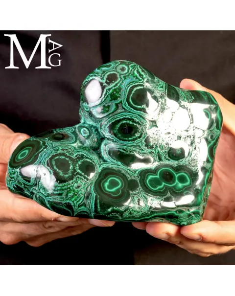 Malachite botroidale – Scultura naturale in forma libera