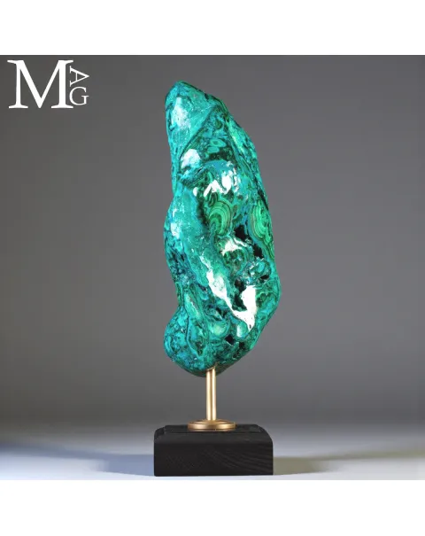 Malachite e Crisocolla - Campione su Base.