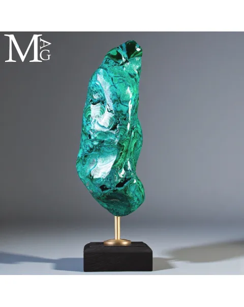 Malachite e Crisocolla - Campione su Base.