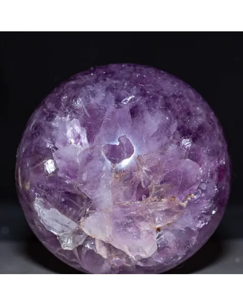 Sfera di Ametista Intagliata – Energia, Bellezza e Storia Antica.
