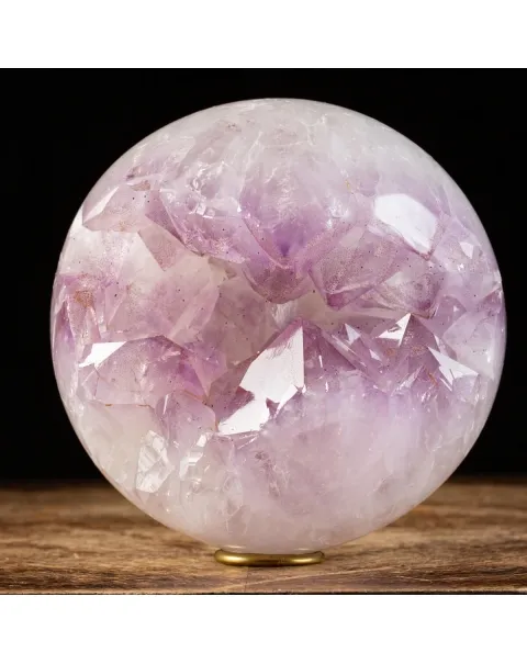 Sfera in Quarzo e Ametista